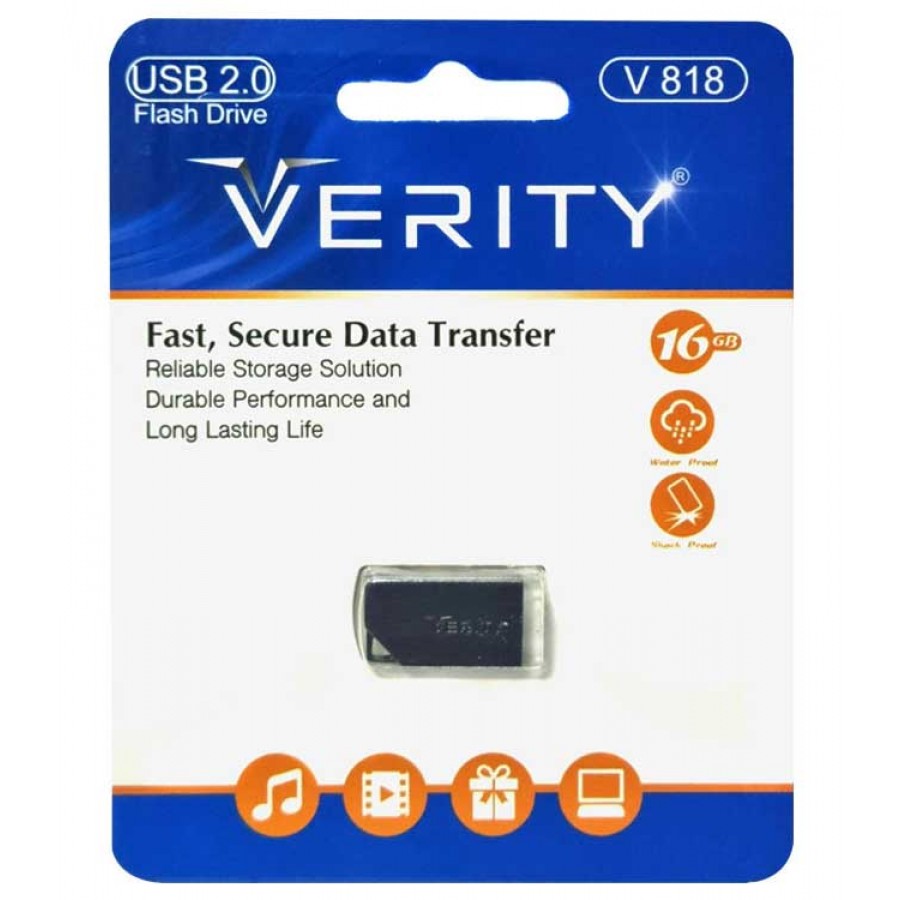 فلش مموری VERITY مدل V 818 ظرفیت 16 گیگابایت