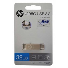 فلش مموری HP TYPE-C OTG USB3.2 مدل x206C با ظرفيت 32 گيگابايت