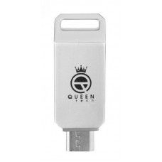 فلش مموری QUEEN TECH مدل BETA OTG ظرفیت 32 گیگابایت