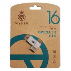 فلش مموری QUEEN TECH مدل OMEGA USB3.0 OTG ظرفیت 16گیگابایت