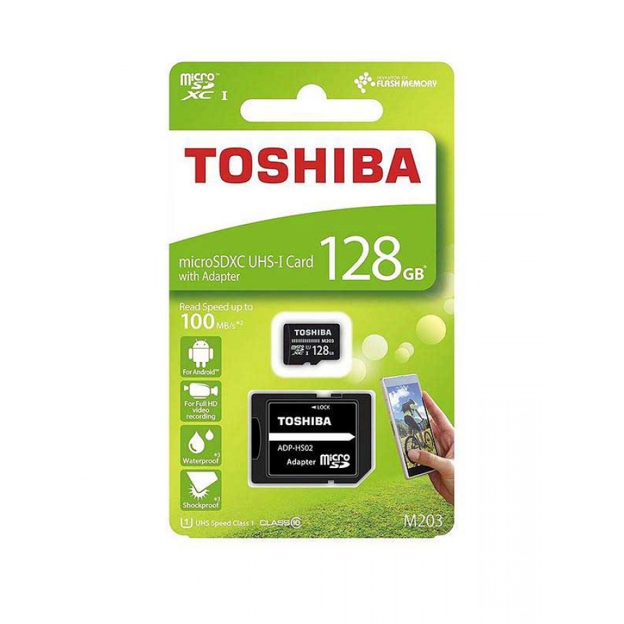 کارت حافظه TOSHIBA 128GB سرعت 100MB/s همراه با آداپتور