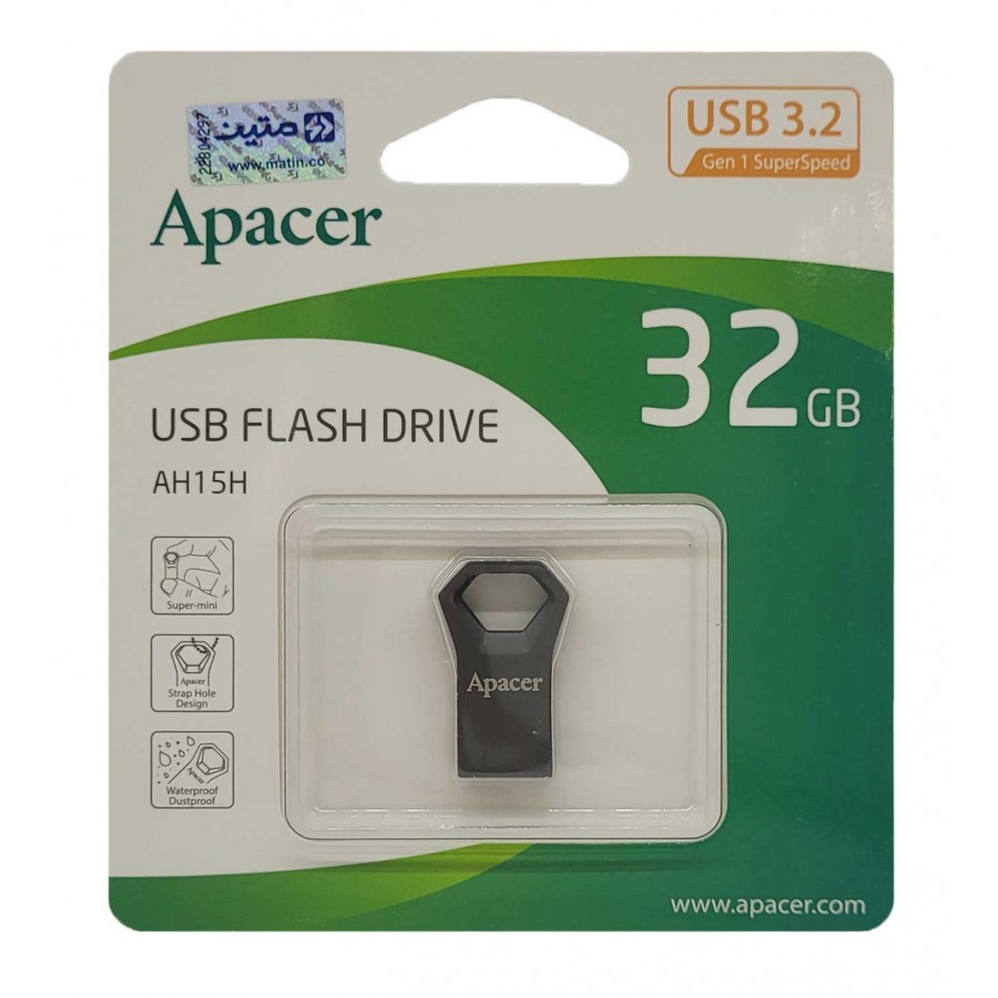 فلش مموری APACER مدل AH15H USB3.2 ظرفیت 32 گیگابایت