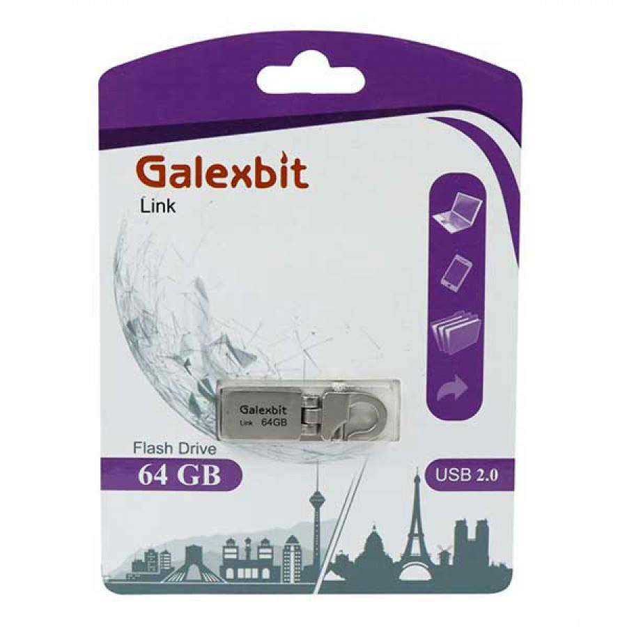 فلش مموری GALEXBIT مدل LINK ظرفیت 64 گیگابایت