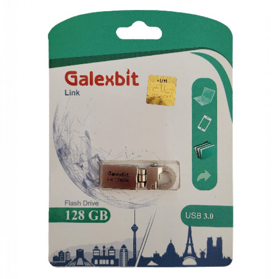 فلش مموری GALEXBIT مدل LINK USB3.0 ظرفیت 128 گیگابایت