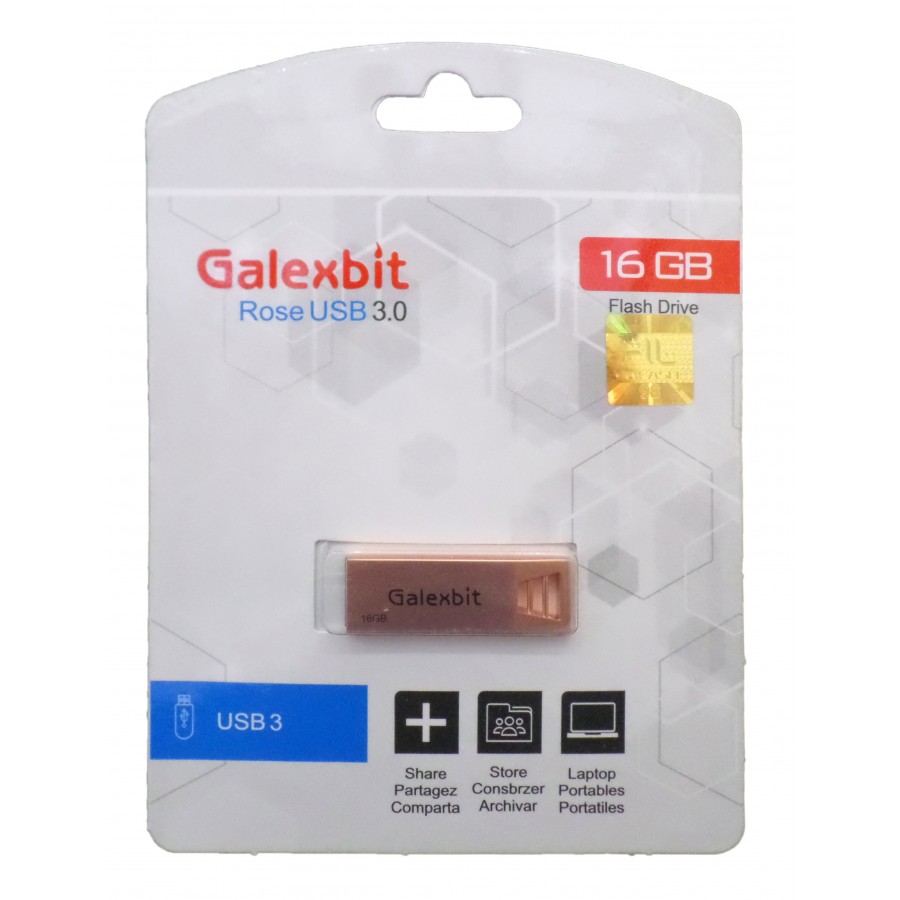 فلش مموری GALEXBIT مدل ROSE USB3.0 ظرفیت 16 گیگابایت