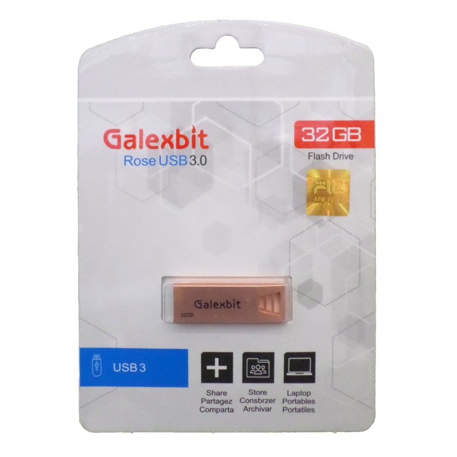 فلش مموریUSB3.0 GALEXBIT مدل ROSE ظرفیت 32 گیگابایت
