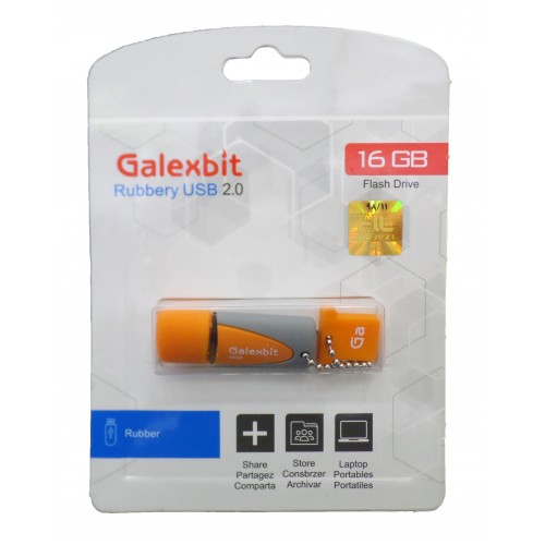 فلش مموری GALEXBIT مدل RUBBERY ظرفیت 16 گیگابایت