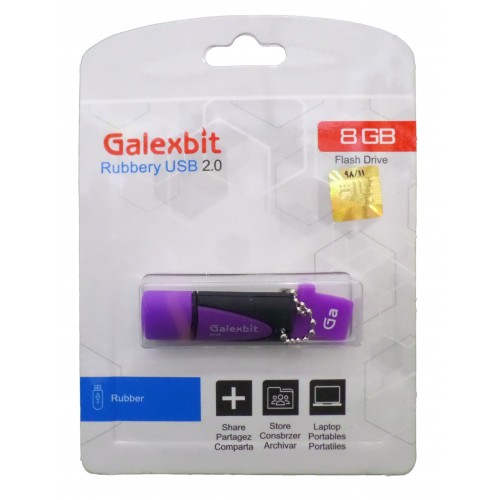 فلش مموری GALEXBIT مدل RUBBERY ظرفیت 8 گیگابایت