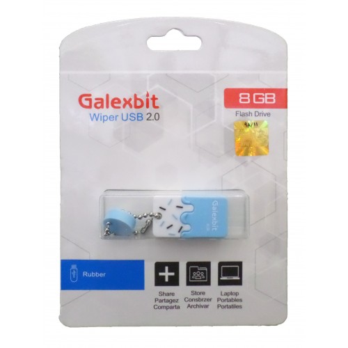 فلش مموری GALEXBIT مدل WIPER ظرفیت 8 گیگابایت