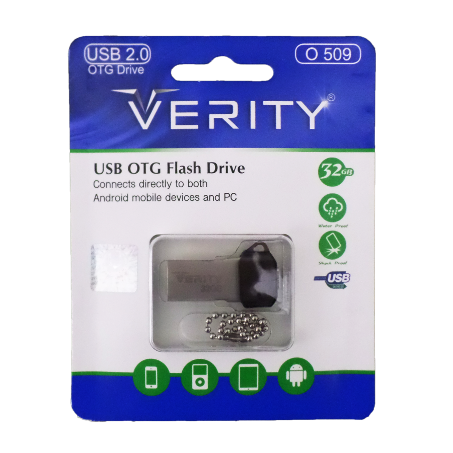فلش مموری VERITY O 509 OTG MICRO USB با ظرفيت 32 گيگابايت
