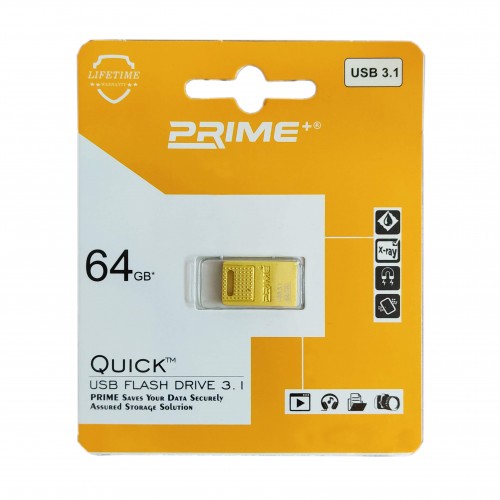 فلش مموری PRIME مدل USB3.1 QUICK ظرفیت 64 گیگابایت