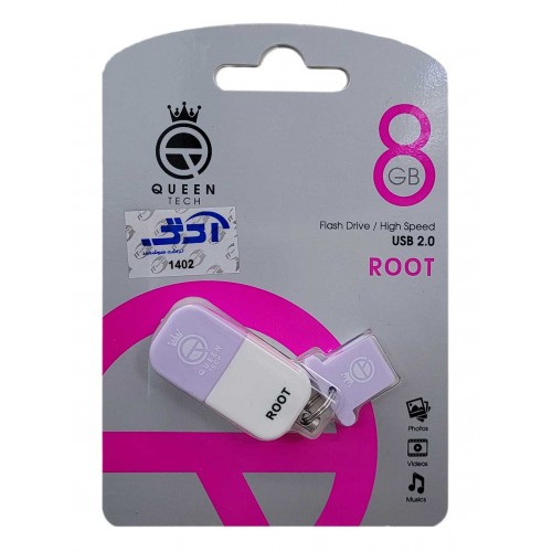 فلش مموری QUEEN TECH مدل ROOT ظرفیت 8 گیگابایت فلش مموری QUEEN TECH مدل ROOT ظرفیت 8 گیگابایت