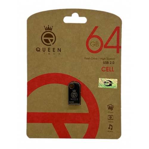 فلش مموری QUEEN TECH مدل CELL ظرفیت 64 گیگابایت فلش مموری QUEEN TECH مدل CELL ظرفیت 64 گیگابایت