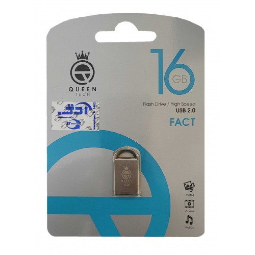 فلش QUEEN TECH مدل FACT ظرفیت 16 گیگابایت فلش QUEEN TECH مدل FACT ظرفیت 16 گیگابایت
