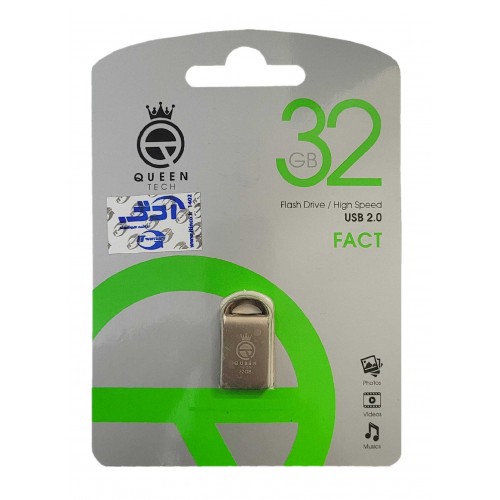 فلش QUEEN TECH مدل FACT ظرفیت 32 گیگابایت فلش QUEEN TECH مدل FACT ظرفیت 32 گیگابایت