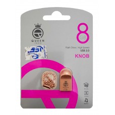 فلش مموری QUEEN TECH مدل KNOB ظرفیت 8 گیگابایت