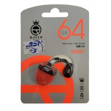 فلش مموری QUEEN TECH مدل SWEET ظرفیت 64 گیگابایت 