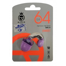 فلش مموری QUEEN TECH مدل SWEET ظرفیت 64 گیگابایت