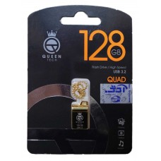 فلش QUEEN TECH USB3.2 مدل QUAD ظرفیت 128 گیگابایت فلش QUEEN TECH USB3.2 مدل QUAD ظرفیت 128 گیگابایت