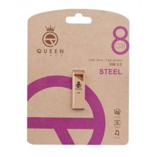 فلش مموری QUEEN TECH مدل STEEL ظرفیت 8 گیگابایت