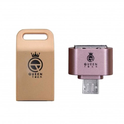 فلش QUEEN TECH مدل +UNIQUE ظرفیت 32 گیگابایت به همراه تبدیل OTG MICRO فلش QUEEN TECH مدل +UNIQUE ظرفیت 32 گیگابایت به همراه تبدیل OTG MICRO