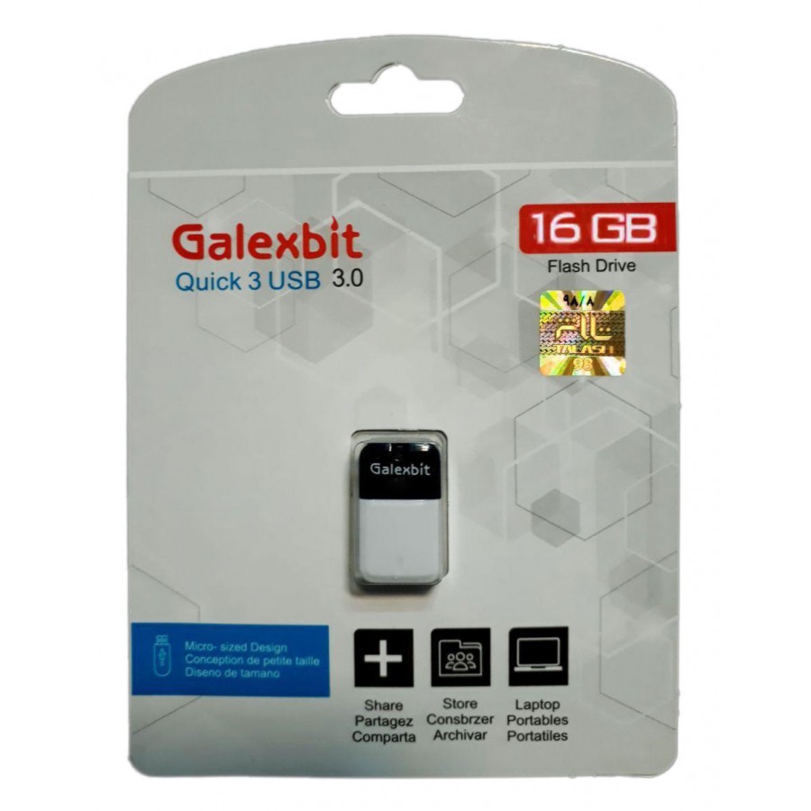 فلش مموری USB3.0 GALEXBIT مدل QUICK ظرفیت 16 گیگابایت