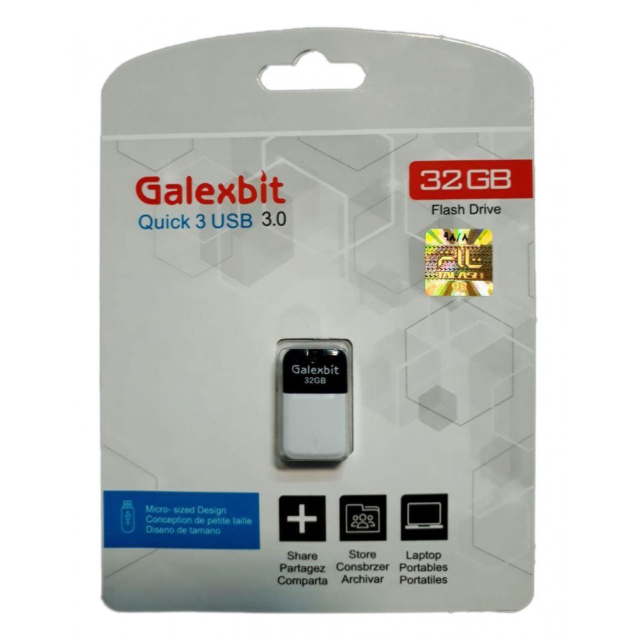 فلش مموری USB3.0 GALEXBIT مدل QUICK ظرفیت 32 گیگابایت