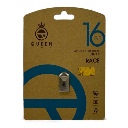 فلش QUEEN TECH USB3.0 مدل RACE ظرفیت 16 گیگابایت فلش QUEEN TECH USB3.0 مدل RACE ظرفیت 16 گیگابایت