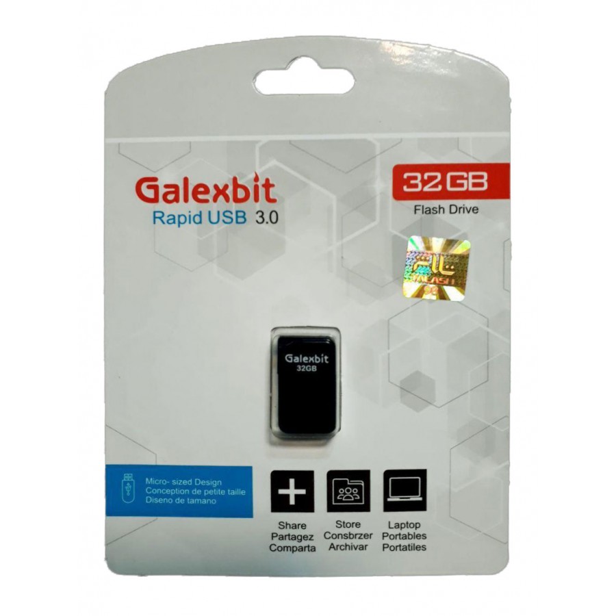 فلش مموری USB3.0 GALEXBIT مدل RAPID ظرفیت 32 گیگابایت