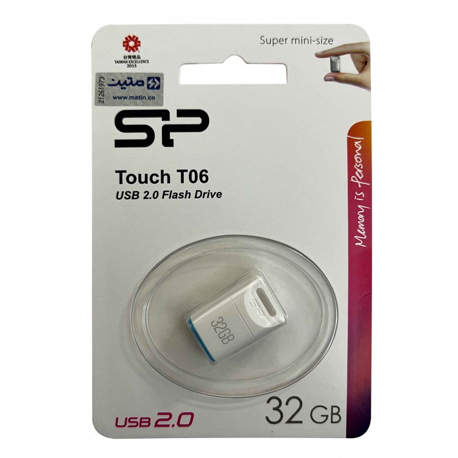 فلش مموری SILICON POWER مدل TOUCH T06 با ظرفیت 32 گیگابایت