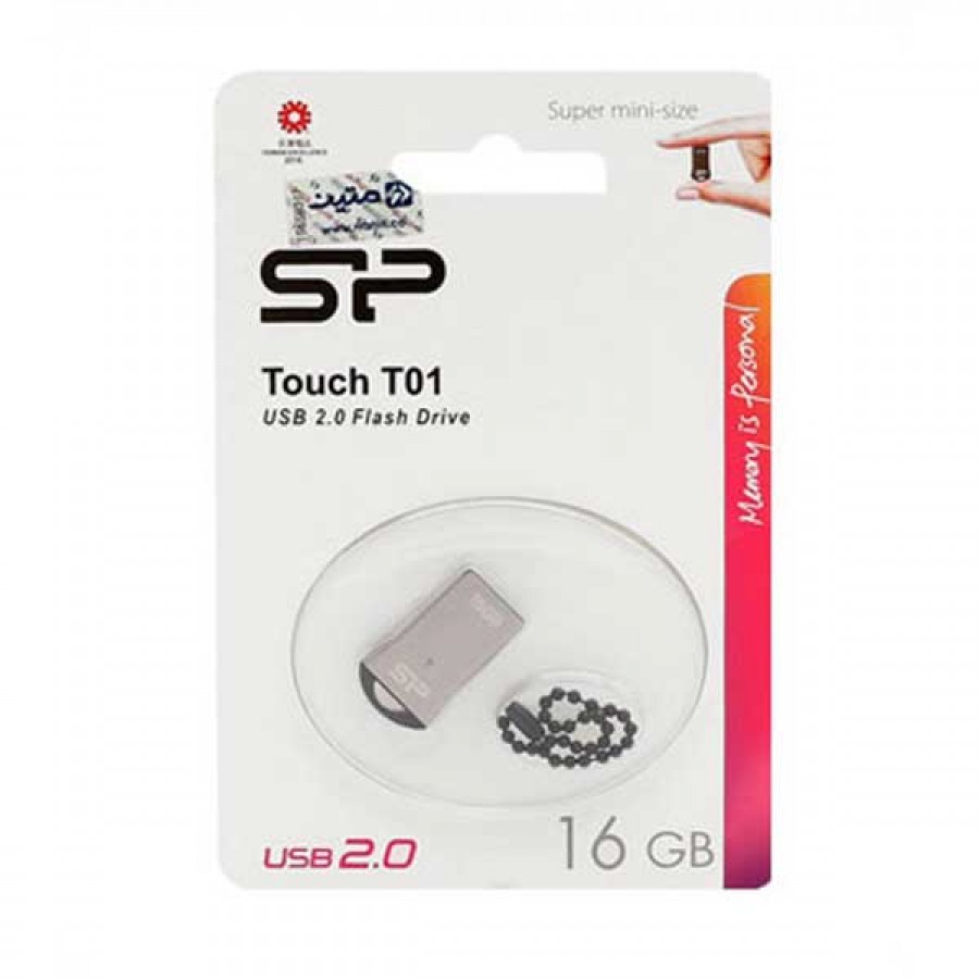 فلش مموری SILICON POWER مدل TOUCH T01 ظرفیت 16 گیگابایت