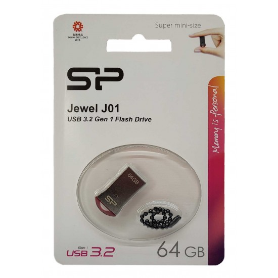 فلش مموری SILICON POWER مدل Jewel J01 با ظرفیت 64 گیگابایت