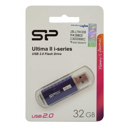 فلش مموری SILICON POWER مدل Ultima II i-Series ظرفيت 32 گيگابايت