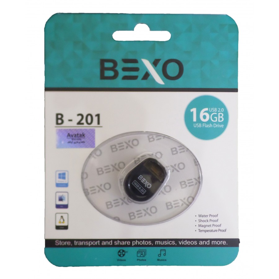 فلش مموری BEXO مدل B-201 ظرفیت 16 گیگابایت
