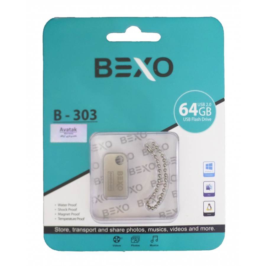فلش BEXO مدل B-303 ظرفیت 64 گیگابایت