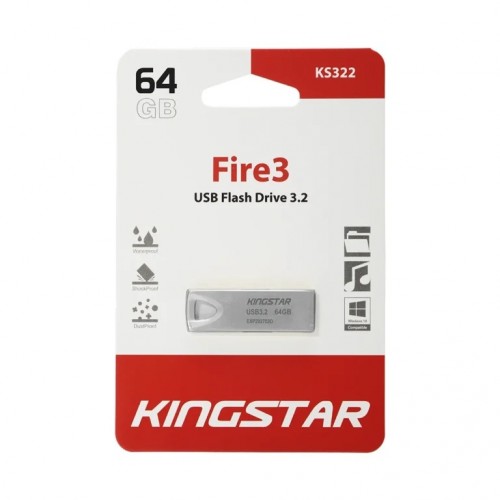 فلش مموری KINGSTAR USB3.2 مدل KS322 ظرفیت 64 گیگابایت