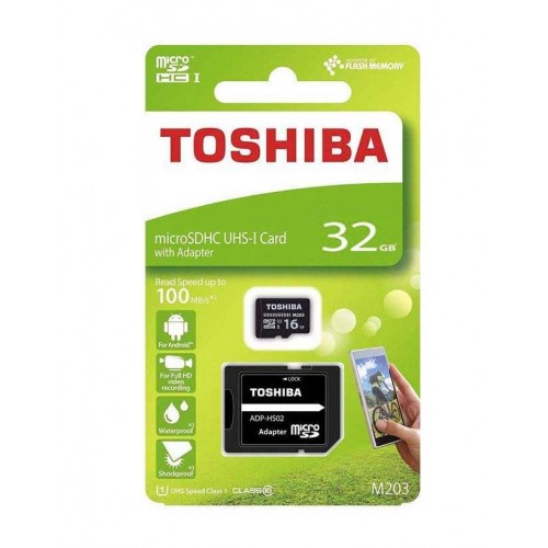 کارت حافظه TOSHIBA 32GB سرعت 100MB/s همراه با آداپتور