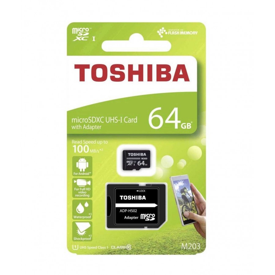 کارت حافظه TOSHIBA 64GB سرعت 100MB/s همراه با آداپتور