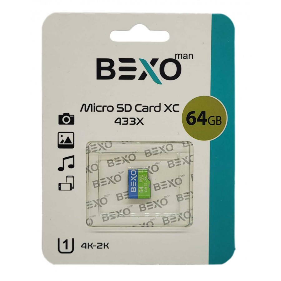 کارت حافظه BEXO 64G کلاس 10 سرعت 65MB/s 433X