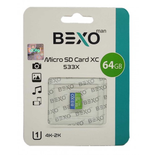کارت حافظه BEXO 64G کلاس 10 سرعت 80MB/s 533X