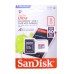 کارت حافظه رنگی Sandisk 8G کلاس 10 سرعت 80MB/s همراه با آداپتور