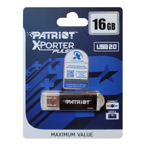 فلش مموری PATRIOT مدل XPORTER PULSE ظرفیت 16 گیگابایت