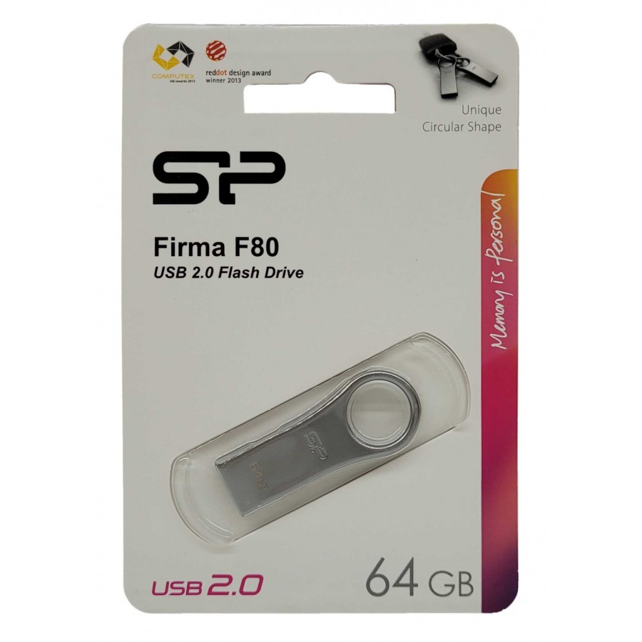 فلش مموری SILICON POWER مدل Firma F80 ظرفیت 64 گیگابایت