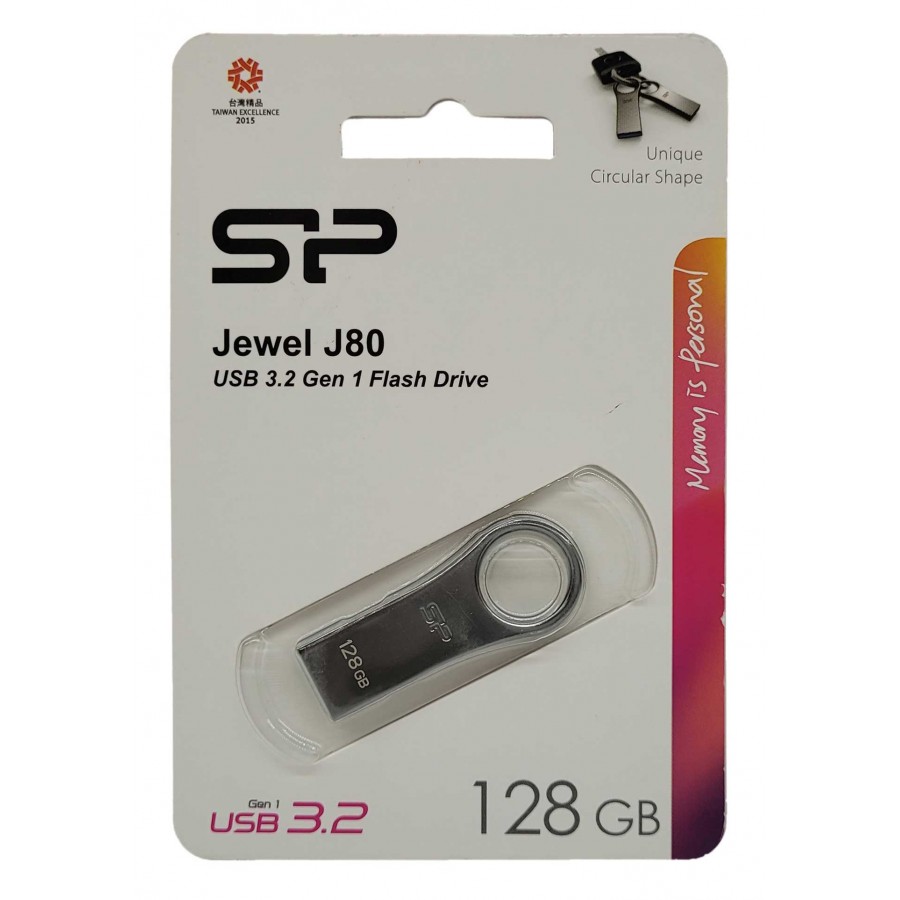 فلش مموری SILICON POWER USB3.2 مدل J80 ظرفیت 128 گیگابایت