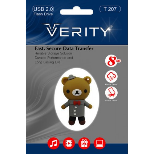 فلش عروسکی VERITY T207 ظرفيت 8 گيگابايت