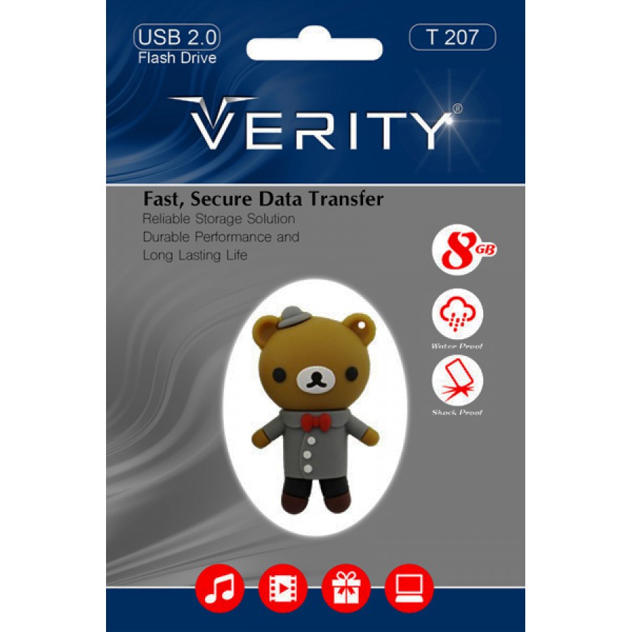 فلش عروسکی VERITY T207 ظرفيت 8 گيگابايت