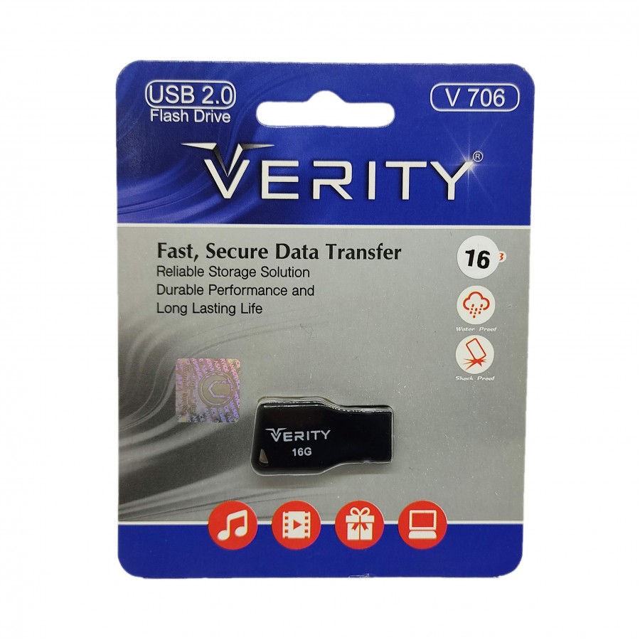 فلش مموریVERITY مدل V 706 ظرفيت 16 گيگابايت