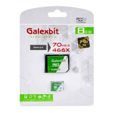 کارت حافظه Galexbit 8G کلاس 10 سرعت 70MB/s همراه با آداپتور
