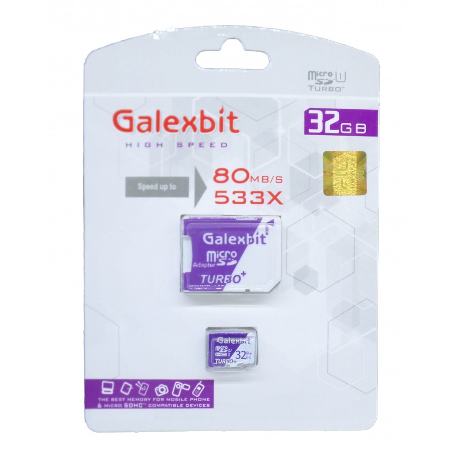 کارت حافظه GALEXBIT 32GB سرعت 80MB/s همراه با آداپتور