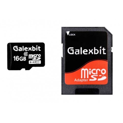 کارت حافظه Galexbit 16G کلاس 10 سرعت 50MB/s همراه با آداپتور